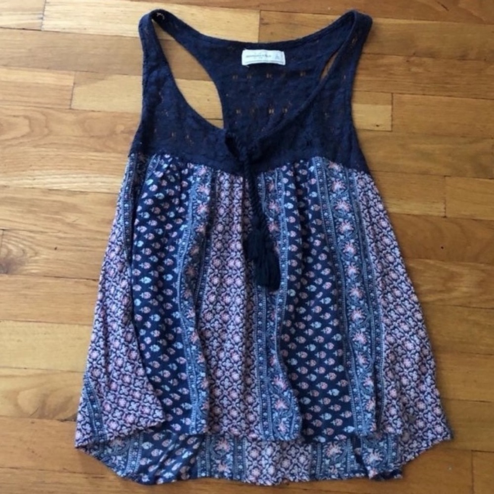 Abercrombie & Fitch Top with Crochet Accents